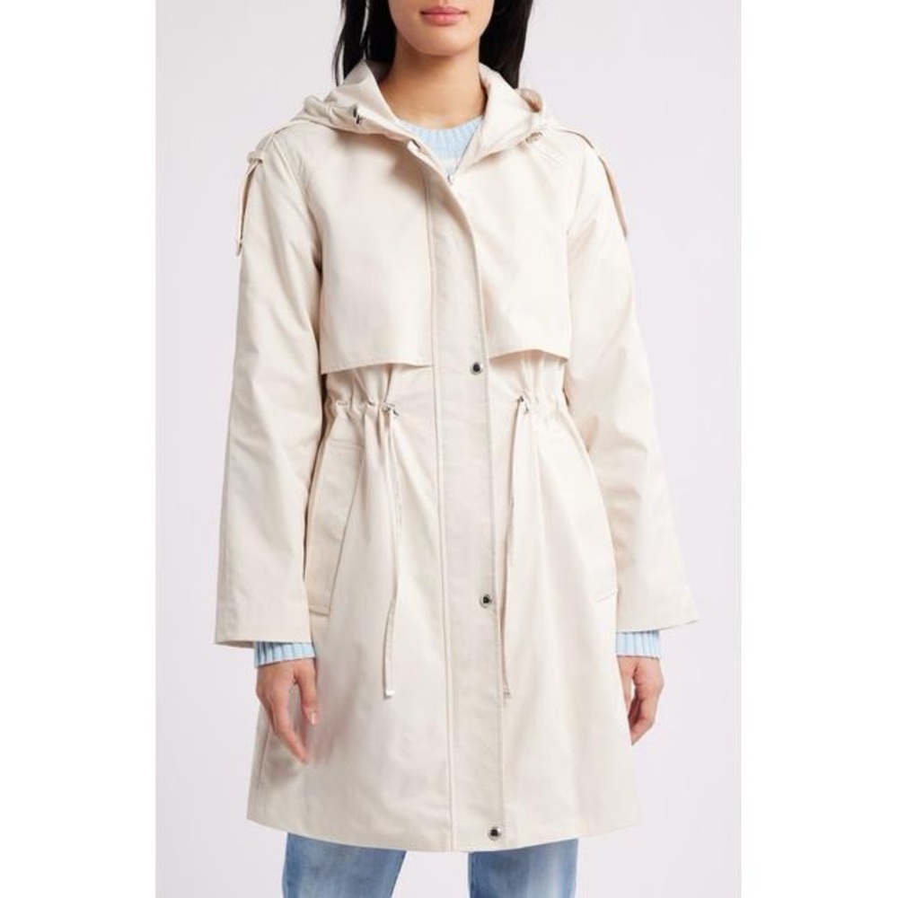 Express Women's Tan Hooded Trench Coat *NWT* - XL